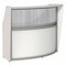 Linea Italia Curved Reception Desk with Counter, Clear Panel, 72 inW x 32 inD, White ZUS310 - alternate 1